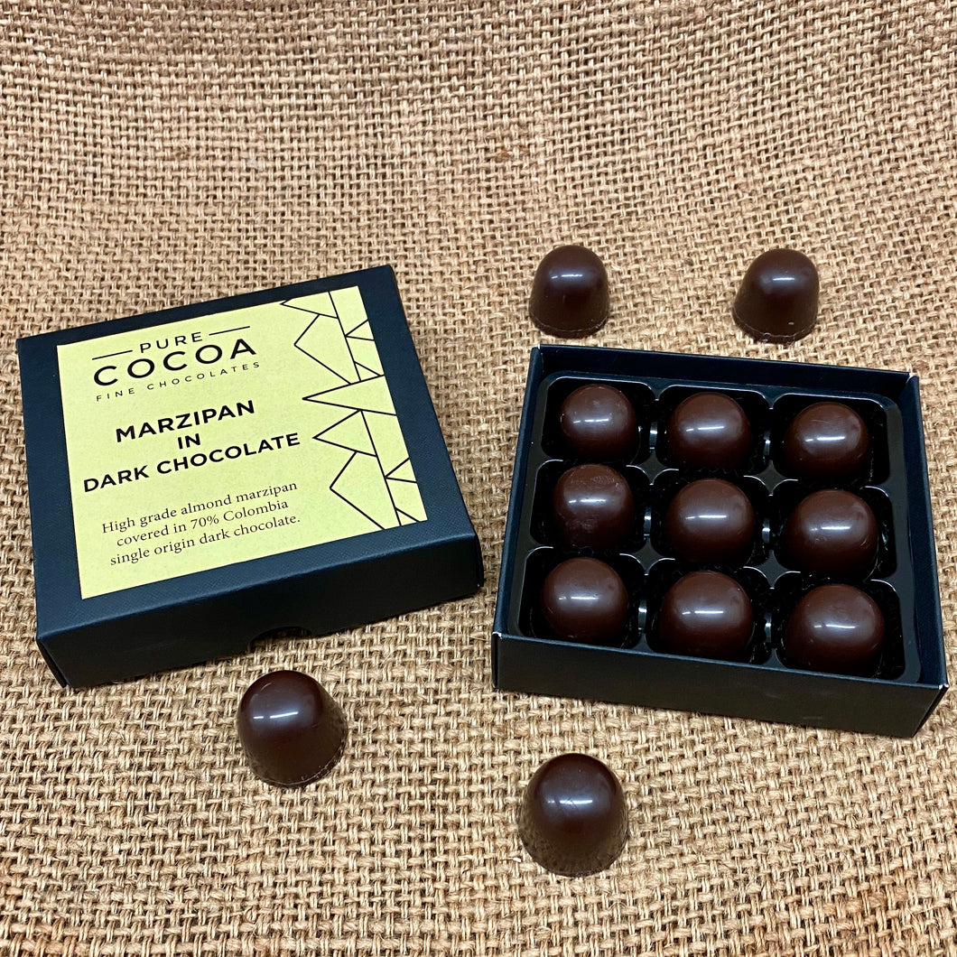 Box Of Dark Chocolate Marzipan