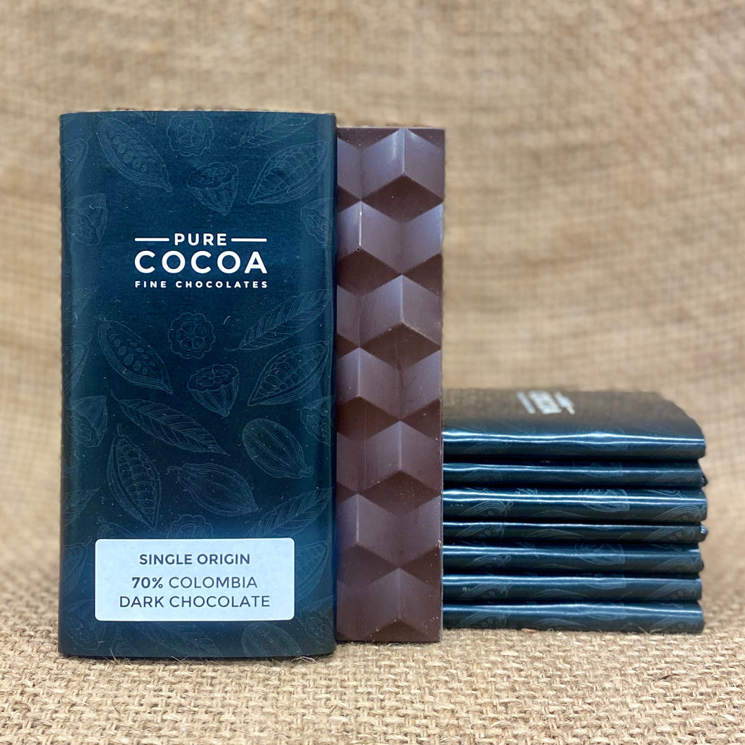 Selected Origin Bar - 70% Colombia Dark Chocolate
