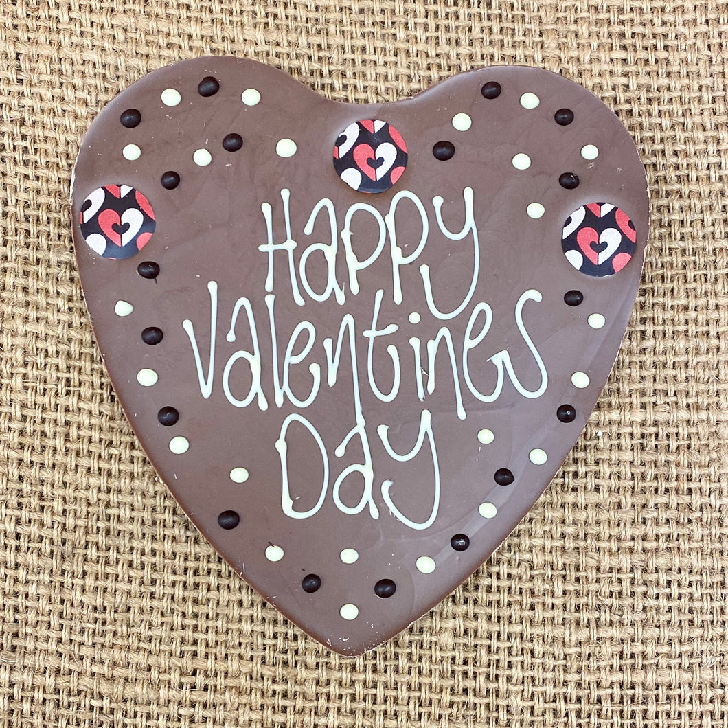 Milk Chocolate Happy Valentine's Day Heart